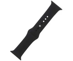 Fusion Accessories 38/40/41/mm juodas silikoninis dirželis S/M