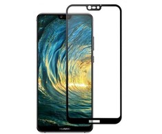 Fusion Accessories Fusion Full Glue 5D grūdintas stiklas, visiškai uždengtas rėmeliu Huawei P20 Lite Juodas