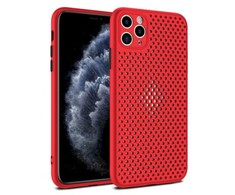 Fusion Accessories "Breathe Silikoninis dėklas Apple iPhone 12 / 12 Pro" Raudona