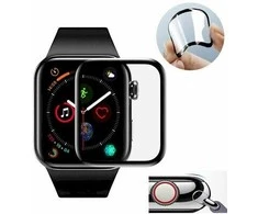 Fusion Accessories Išmaniojo laikrodžio Apple 1/2/3 apsauginis Fusion ekrano rėmelis, Juodos spalvos, 42mm