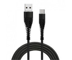 Fusion Accessories Fusion Fishbone USB-A į USB-C kabelis 30W | 3A | 1.5m juodas