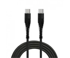 Fusion Accessories Fusion Fishbone USB-C į USB-C kabelis 65W | 3A | 1.5m juodas