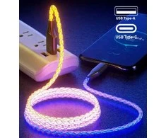 Fusion Accessories LED USB-C - USB-C 30W , 1M , Juodas