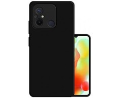 Fusion Accessories "Soft Matte Back Silikoninis dėklas Xiaomi Redmi 12C" Juodas