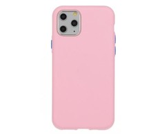 Fusion Accessories "Solid Silikoninis dėklas Apple iPhone 12 / 12 Pro" Rožinė