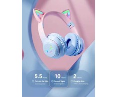 Goodbuy "Strange Eyes" belaidės ausinės vaikams | bluetooth 5.1 juodas