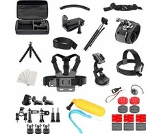 Hurtel 50 viename priedų rinkinys, skirtas GoPro SJCAM sportinėms kameroms