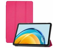 iLike iPad Air 4 10.9 / iPad Air 5 Tri-Fold Eco-Leather Stand Case Coral Rožinė