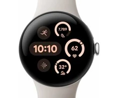 Išmanusis laikrodis Google Pixel Watch 3 AMOLED 45 mm Digital Jutiklinis ekranas 4G Sidabrinis Wi-Fi GPS (satellite)