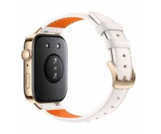 Išmanusis laikrodis Huawei Fit 3, Auksinės spalvos apvadas su baltos spalvos odine apyranke
