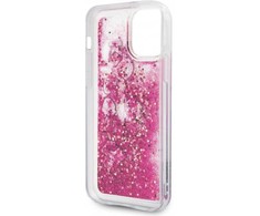 Karl Lagerfeld dėklas, skirtas iPhone 12 Mini 5,4" KLHCP12SROPI kietas dėklas, rožinis "Glitter Charms"