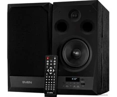 Kompiuterio kolonėlės Speakers SVEN MC-10, juodas (50W, FM, USB/Micro SD, Ekranas, RC, Bluetooth), SV-014018