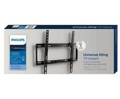Philips Universalus pakreipiamas sieninis laikiklis televizoriui iki 65", 200x100 mm, 200x200 mm, 300x300 mm, 400x400 mm, pakreiptas 1° aukštyn ir 3° žemyn, sieninis atstumas: 3 cm, montavimo šablonai pridedami, tvirtinimo įranga įtraukta