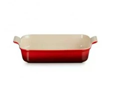 Le Creuset Stačiakampė „Heritage“ keramikos kepimo forma, 32 x 24 cm / 4 l, oranžinė 0843251103065