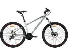 Dviratis AL 27.5" Leon XC 100 DD rėmas-16,5" pilkas su juodu ir raudonu