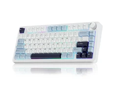 Mechaninė belaidė žaidimų klaviatūra Aula F75 White Reaper Switch, su RGB apšvietimu, EN / RU išdėstymas