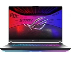 Nešiojamas kompiuteris ASUS ROG Strix G16 (2025) G615LW-S5075W CPU Core Ultra U9-275HX 2700 MHz 16" 2560x1600 RAM 16GB DDR5 5600 MHz SSD 1TB NVIDIA GeForce RTX 5080 16GB ENG Windows 11 Home Eclipse Pilkas 2.65 kg 90NR0LG1-M002T0
