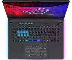 Nešiojamas kompiuteris ASUS ROG Strix G16 (2025) G615LW-S5075W CPU Core Ultra U9-275HX 2700 MHz 16" 2560x1600 RAM 16GB DDR5 5600 MHz SSD 1TB NVIDIA GeForce RTX 5080 16GB ENG Windows 11 Home Eclipse Pilkas 2.65 kg 90NR0LG1-M002T0