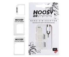 Noosy SIM kortelių adapterio rinkinys + adata balta