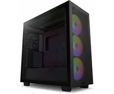 NZXT kompiuterio korpusas H7 Flow RGB 2024 midi bokštas juodas