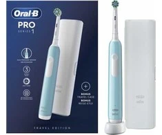 Braun D305.513.3X Pro Series 1 Caribbean Mėlyna Elektrinis Dantų Šepetėlis + Kelioninis Dėklas