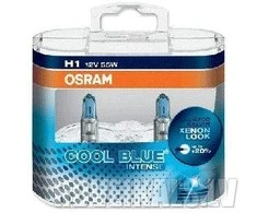 Osram lemputės, H1, COOL Mėlynas Intense, NextGen, 5000K 55W 64150CB