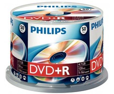 1x50 Philips DVD+R 4,7GB 16x SP