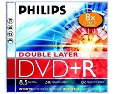 Philips PHILIPS DVD+R DL 8.5GB JEWEL CASE