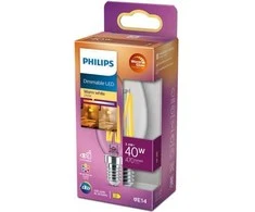 „Philips Warm Glow“ LED žvakė, E14, 470 lm, 2200–2700 K, reguliuojamas pritemdymas