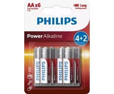 Philips LR6P6BP/10 Power Alkaline AA / 6 vnt
