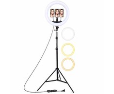 Riff 56cm LED Light Ring 67W with 3x holders + BT remote + Tripod 2.1m
