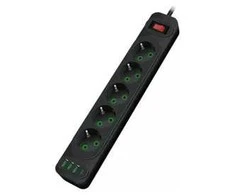 Transcend Riff F25U 2m pagarinātājs ar 3 Ligzdām + 3 USB + 1 USB-C
