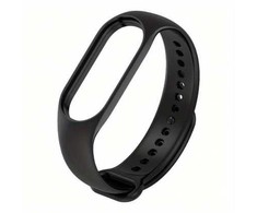 Riff Silicone Strap for Xiaomi Mi Band series 3/4/5/6/7 Juodas