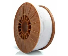 3D plastikas PET-G 1.75mm 1kg Rosa3D - Baltas