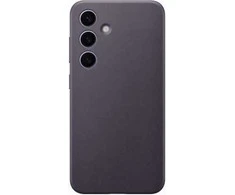 Dėklas „Samsung Galaxy S24“ veganiškas odinis dangtelis tamsiai violetinis