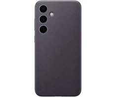 Dėklas „Samsung Galaxy S24+“ veganiškas odinis dangtelis tamsiai violetinis
