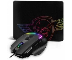 Spirit Of Gamer Pro Series Pelė žaidimams PRO-M3 RGB + Pelė kilimėlis Juodas