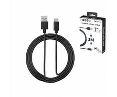 Subsonic Ikigarsinis įkrovimo ir paleidimo kabelis Xxl Usb / Micro-Usb – PS4 Xbox One 4m