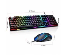 T Wolf TF200 LED Klaviatūra žaidimams (EN) + pelė