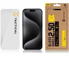 Tactical apsauginis stiklas Shield 2.5D skirtas Apple iPhone 15 Pro skaidrus