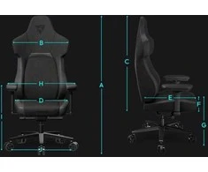 ThunderX3 CORE Loft Ergonomic Gaming Chair – Dark Pilkas