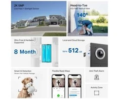 TP-LINK | Video Doorbell Camera | Tapo D235 | 5 MP | 1.18mm/F1.8 | IP66 | H.264 | Micro SD, Max. 512