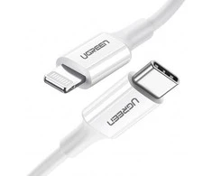Kabelis Lightning į USB-C UGREEN 3A US171, 1.5 m (baltas)
