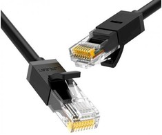 UGREEN NW122 Ethernet kabelis RJ45, Cat.6A, UTP, 1m (juodas)