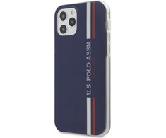 Dėklas Us Polo "Tricolor Vertic Stripes Cover iPhone 12 / 12 Pro" Mėlyna