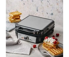 Adler Vaflinė | AD 3083 | 1800 W | Number of pastry 4 | Belgium | Sidabrinis/Juodas