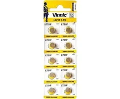 Vinnic VINNIC šarminės mygtukų baterijos MINI G11/AG11/LR58 BLISTER 10 VIENETŲ L721F