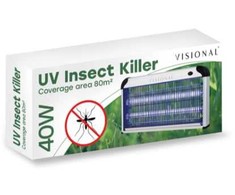 Visional VS-M40W Kukaiņu Iznīcināšanas Lampa UVA 40W 2500V diapazons 80m² (62.5x7.5x26.5cm) Sudraba