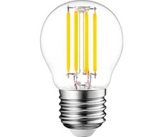 Visional G45 LED Filament Bumba E27 4W 3000K 520lm Regulējama caurspīdīga stikla 220–240V RA>80