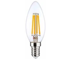 Visional C35 LED kaitrinė lemputė E14 6,5 W 3000 K 950 lm Pritemdoma skaidraus stiklo 220–240 V RA>80